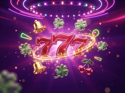 Vibrant Candyland Casino digital lobby with luxury gaming machines